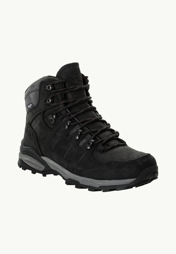 Jack Wolfskin Refugio Prime Texapore Mid Wandelschoenen Dames Zwart | 15477381