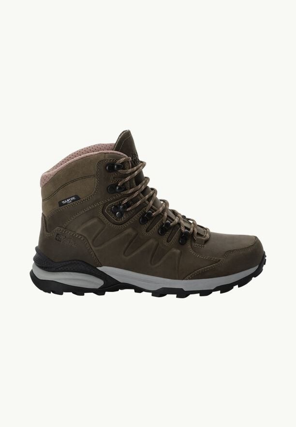 Jack Wolfskin Refugio Prime Texapore Mid Wandelschoenen Dames Bruin | 36587566