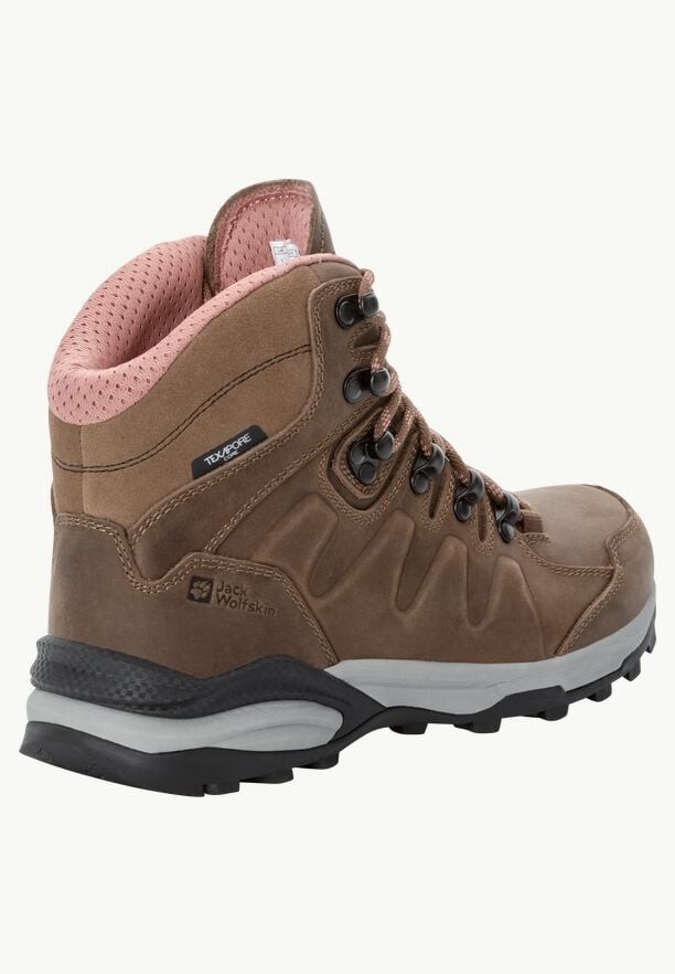 Jack Wolfskin Refugio Prime Texapore Mid Wandelschoenen Dames Bruin | 36587566