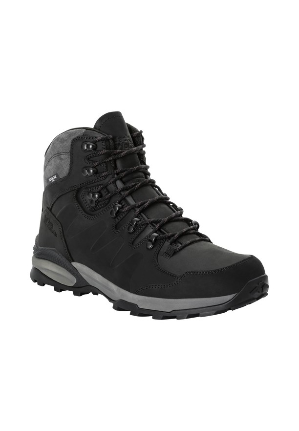 Jack Wolfskin Refugio Prime Texapore Mid Wandelschoenen Heren Zwart | 38891792
