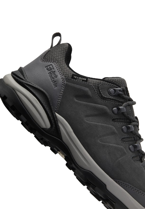 Jack Wolfskin Refugio Texapore Low Wandelschoenen Heren Grijs | 39482069