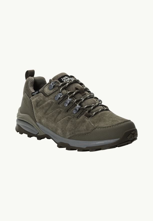 Jack Wolfskin Refugio Texapore Low Wandelschoenen Dames Olijfgroen | 20231800