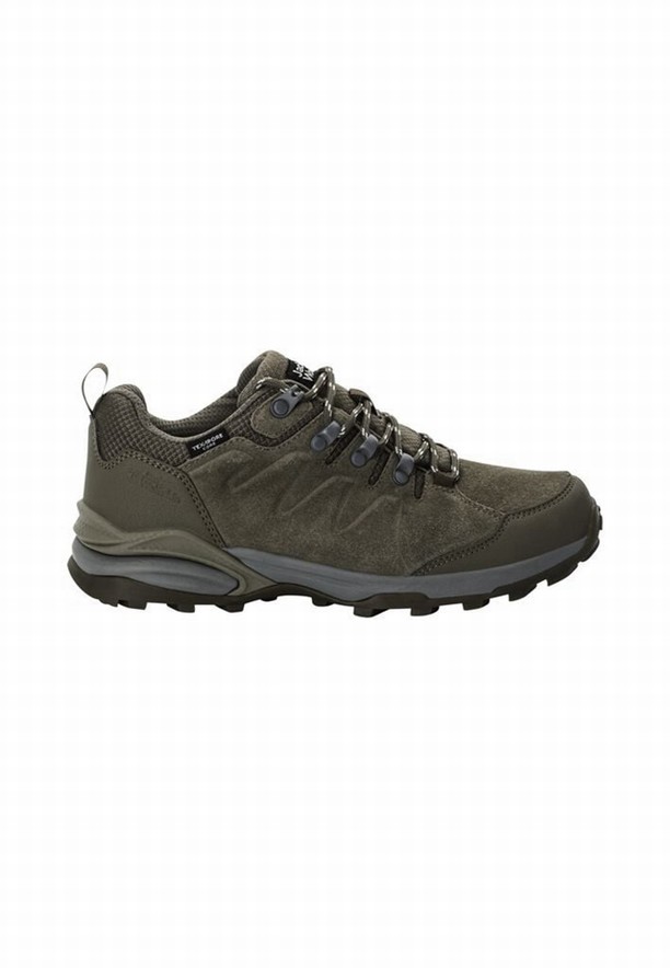 Jack Wolfskin Refugio Texapore Low Wandelschoenen Dames Olijfgroen | 20231800