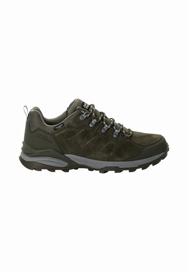Jack Wolfskin Refugio Texapore Low Wandelschoenen Heren Koffie | 60201614