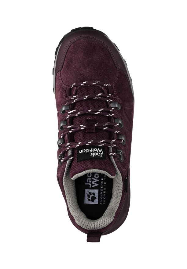 Jack Wolfskin Refugio Texapore Low Wandelschoenen Dames Bordeaux | 81604158