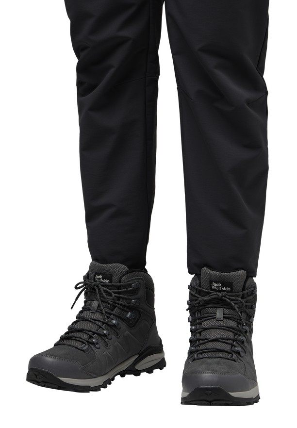 Jack Wolfskin Refugio Texapore Mid Wandelschoenen Heren Zwart | 94169929