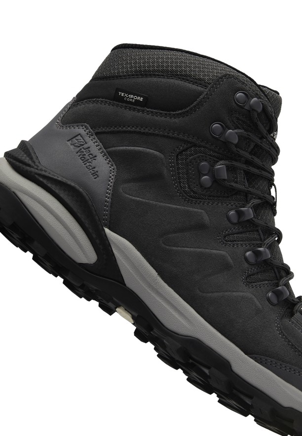 Jack Wolfskin Refugio Texapore Mid Wandelschoenen Heren Zwart | 94169929