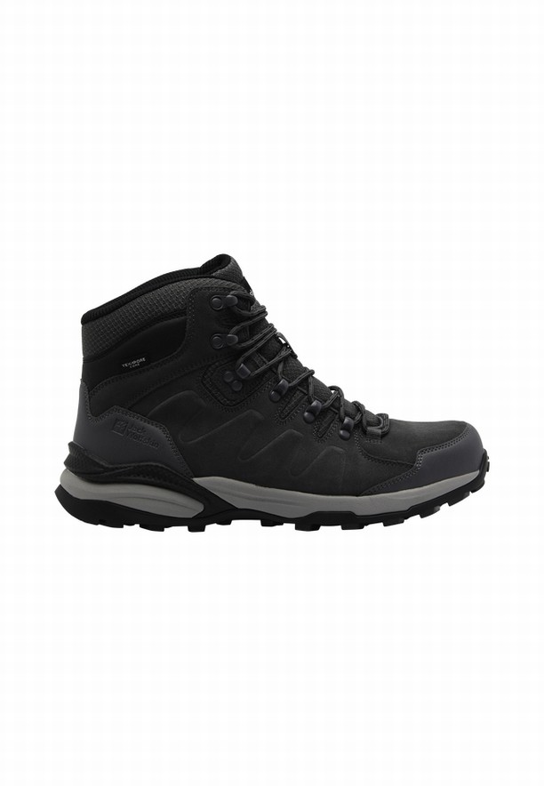 Jack Wolfskin Refugio Texapore Mid Wandelschoenen Heren Zwart | 94169929
