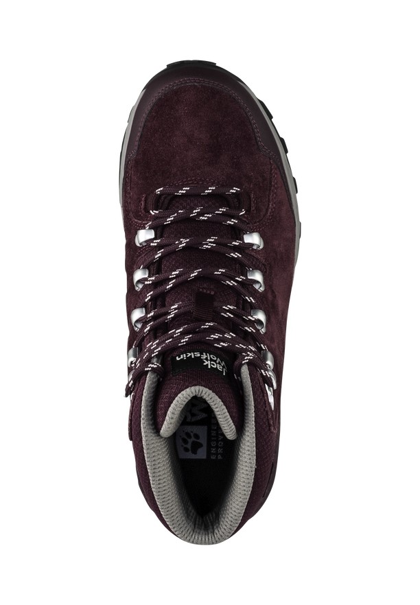 Jack Wolfskin Refugio Texapore Mid Wandelschoenen Dames Bordeaux | 88547514
