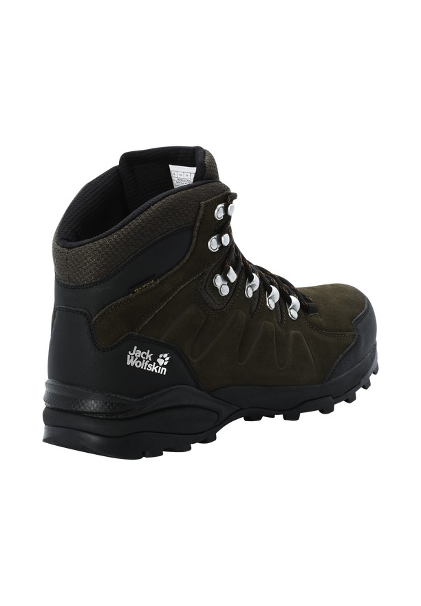 Jack Wolfskin Refugio Texapore Mid Wandelschoenen Heren Zwart | 36049967