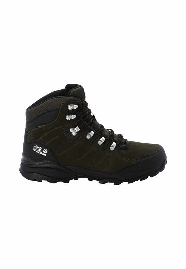 Jack Wolfskin Refugio Texapore Mid Wandelschoenen Heren Zwart | 36049967