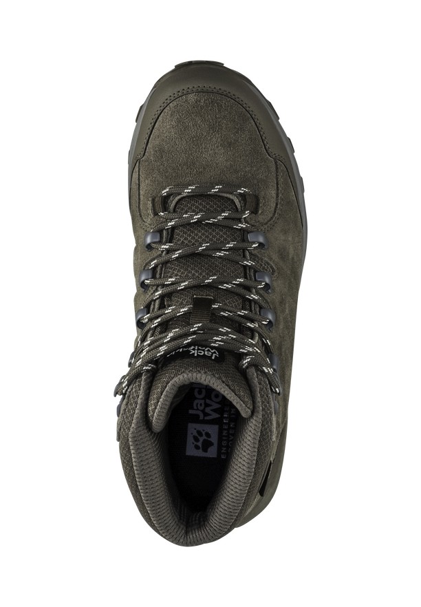 Jack Wolfskin Refugio Texapore Mid Wandelschoenen Dames Olijfgroen | 60398716