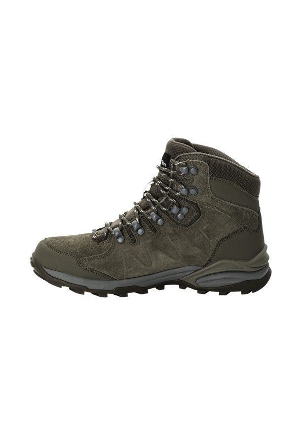Jack Wolfskin Refugio Texapore Mid Wandelschoenen Dames Olijfgroen | 60398716