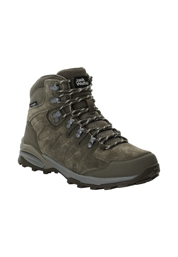 Jack Wolfskin Refugio Texapore Mid Wandelschoenen Dames Olijfgroen | 60398716