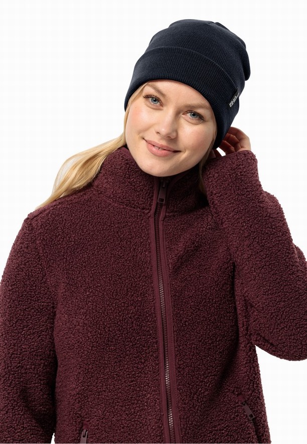 Jack Wolfskin Rib Muts Dames Donkerblauw | 39790377