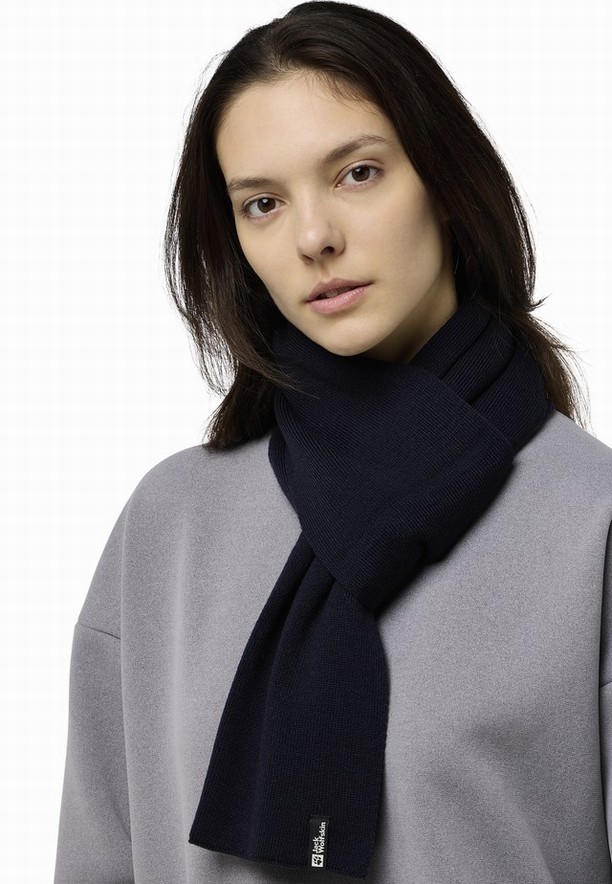 Jack Wolfskin Rib Sjaal Dames Donkerblauw | 47167448