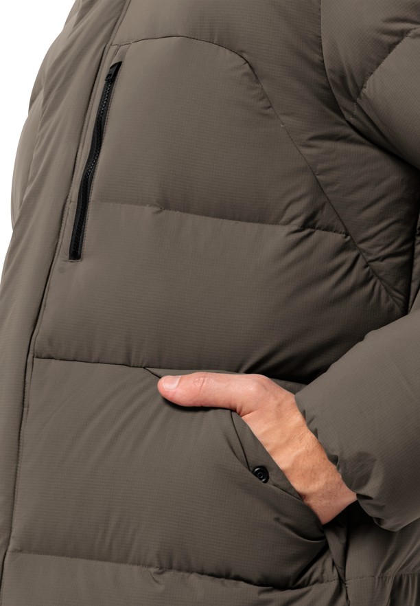 Jack Wolfskin Roemertor Donsjas Heren Koffie | 25215074