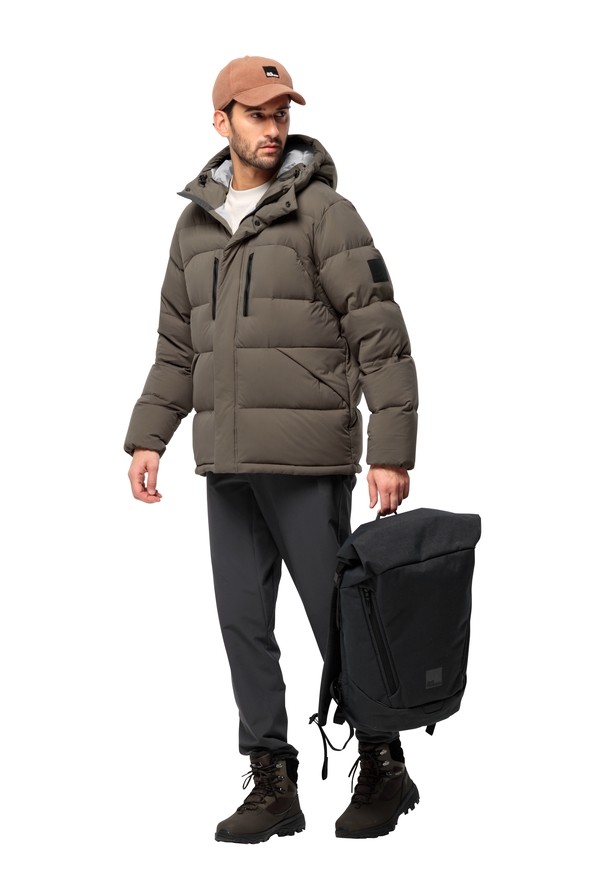 Jack Wolfskin Roemertor Donsjas Heren Koffie | 25215074