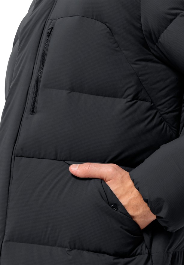 Jack Wolfskin Roemertor Donsjas Heren Zwart | 23089374