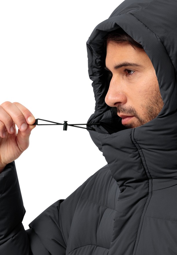 Jack Wolfskin Roemertor Donsjas Heren Zwart | 23089374