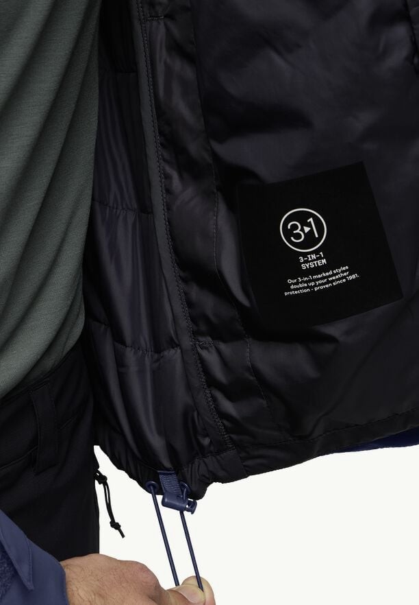 Jack Wolfskin Romberg 3in1 Jassen Heren Donkerblauw | 46809384