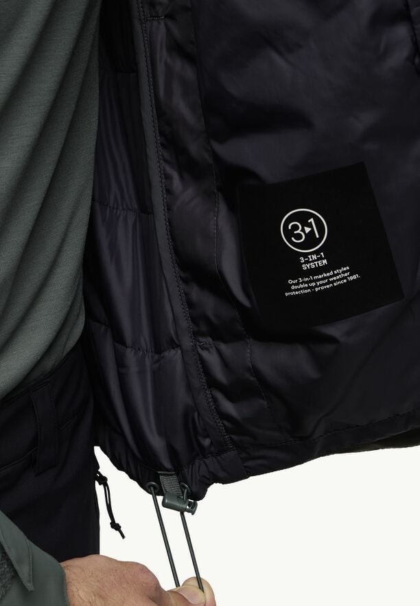 Jack Wolfskin Romberg 3in1 Jassen Heren Groen | 27778256