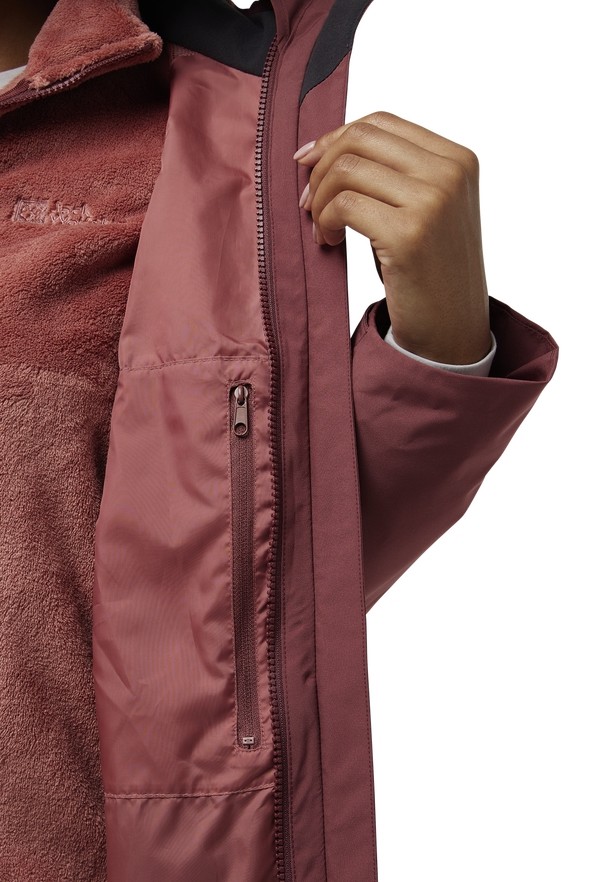 Jack Wolfskin Rotwand 3in1 Jassen Dames Rood | 17305308