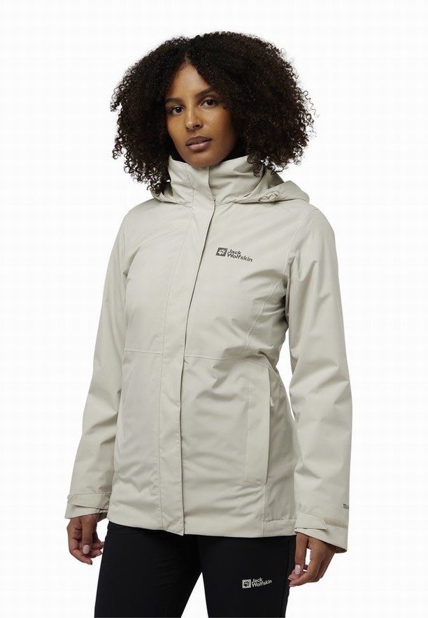 Jack Wolfskin Rotwand 3in1 Jassen Dames Grijs | 27533248
