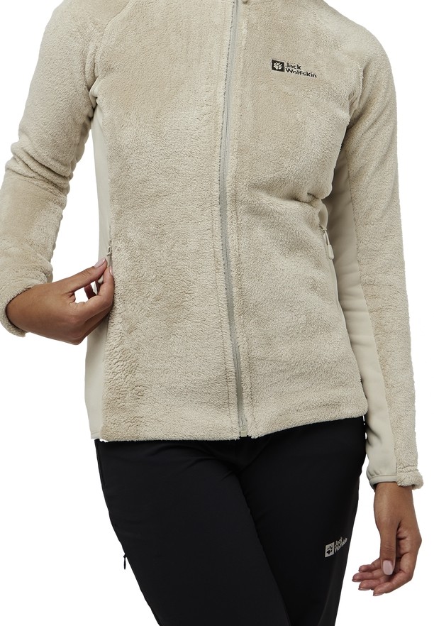 Jack Wolfskin Rotwand Hooded Fz Fleece Jassen Dames Grijs | 70809657