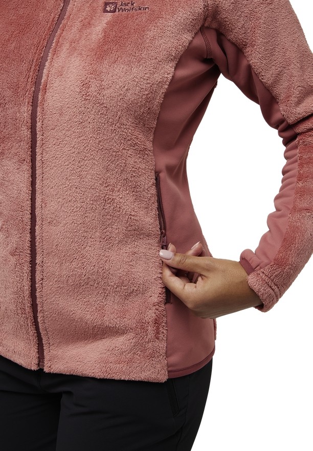Jack Wolfskin Rotwand Hooded Fz Fleece Jassen Dames Rood | 17585490