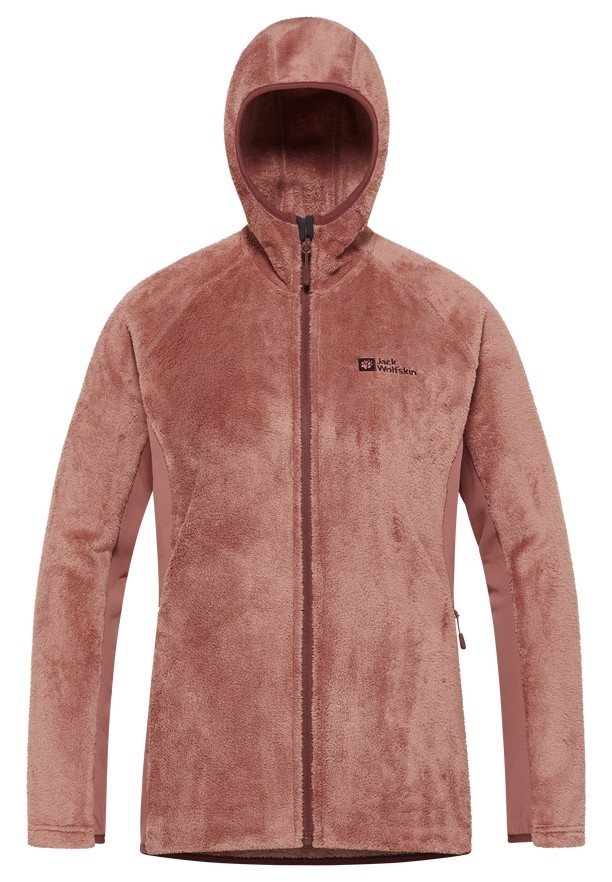Jack Wolfskin Rotwand Hooded Fz Fleece Jassen Dames Rood | 17585490