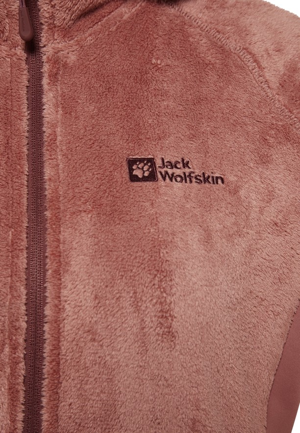 Jack Wolfskin Rotwand Hooded Fz Fleece Jassen Dames Rood | 17585490