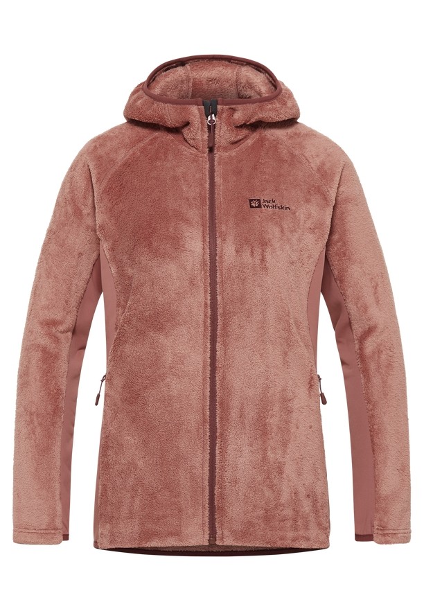 Jack Wolfskin Rotwand Hooded Fz Fleece Jassen Dames Rood | 17585490