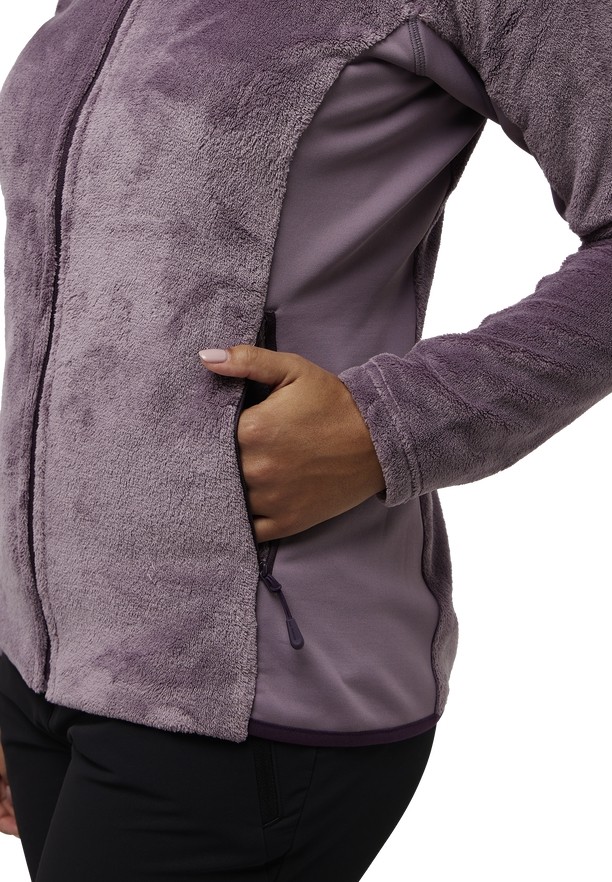 Jack Wolfskin Rotwand Hooded Fz Fleece Jassen Dames Paars | 71258681