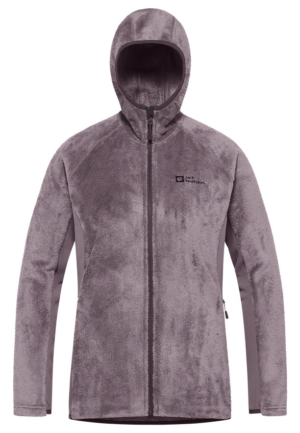 Jack Wolfskin Rotwand Hooded Fz Fleece Jassen Dames Paars | 71258681