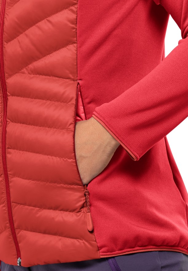 Jack Wolfskin Routeburn Pro Hybrid Jassen Dames Rood | 84891034