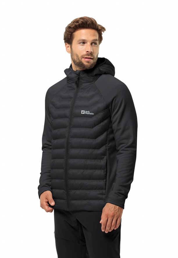 Jack Wolfskin Routeburn Pro Hybrid Jassen Heren Zwart | 82619479