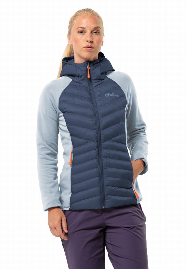 Jack Wolfskin Routeburn Pro Hybrid Jassen Dames Blauw | 68243999
