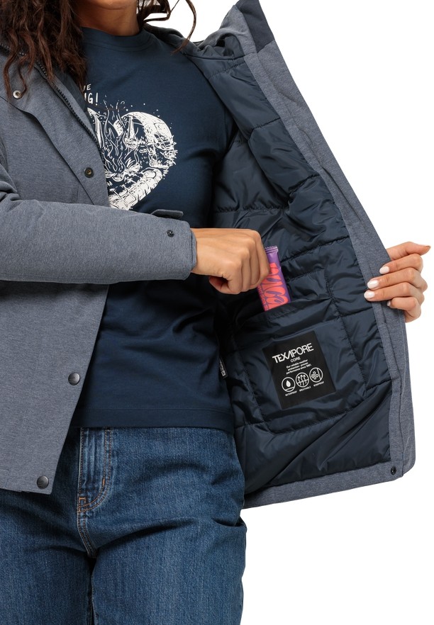 Jack Wolfskin Snowy Park Winterjassen Dames Donkerblauw | 23800267