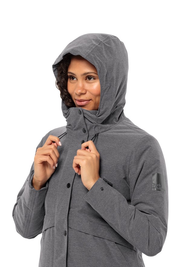 Jack Wolfskin Snowy Park Winterjassen Dames Grijs | 13971875