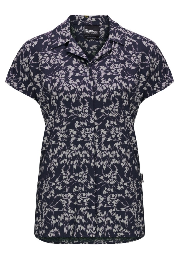 Jack Wolfskin Sommerwiese Overhemd Dames Donkerblauw | 18889453
