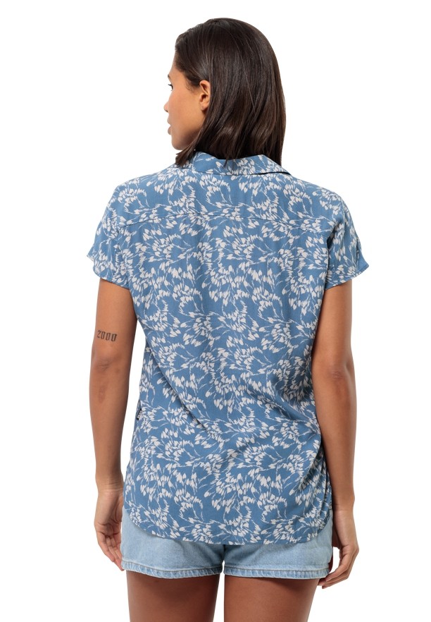 Jack Wolfskin Sommerwiese Overhemd Dames Blauw | 74952330