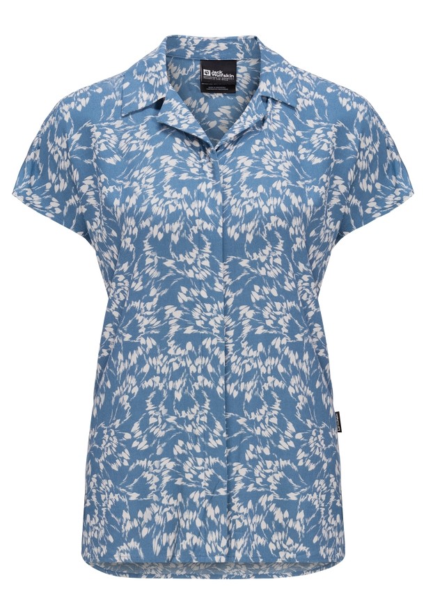 Jack Wolfskin Sommerwiese Overhemd Dames Blauw | 74952330