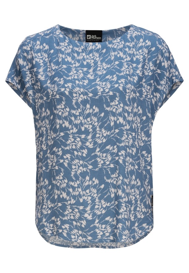Jack Wolfskin Sommerwiese T-shirts Dames Blauw | 73756312