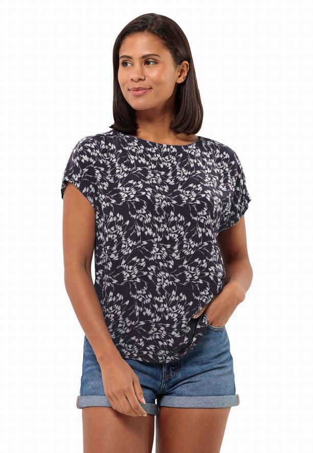 Jack Wolfskin Sommerwiese T-shirts Dames Donkerblauw | 31133847