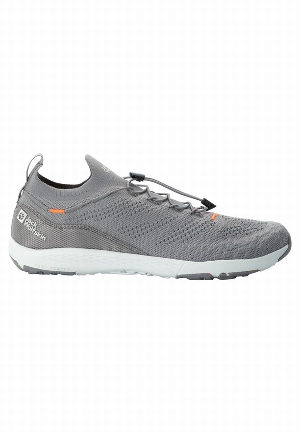 Jack Wolfskin Spirit Knit Low Sneakers Heren Grijs | 20441835
