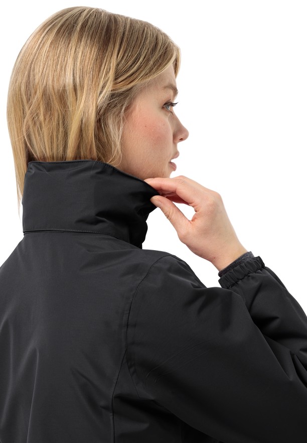 Jack Wolfskin Stormy Point 2l Regenjassen Dames Zwart | 46972543