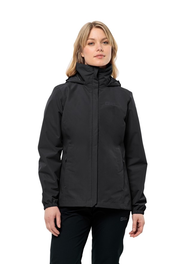 Jack Wolfskin Stormy Point 2l Regenjassen Dames Zwart | 46972543