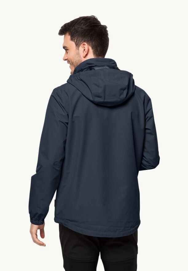 Jack Wolfskin Stormy Point 2l Regenjassen Heren Donkerblauw | 52363669