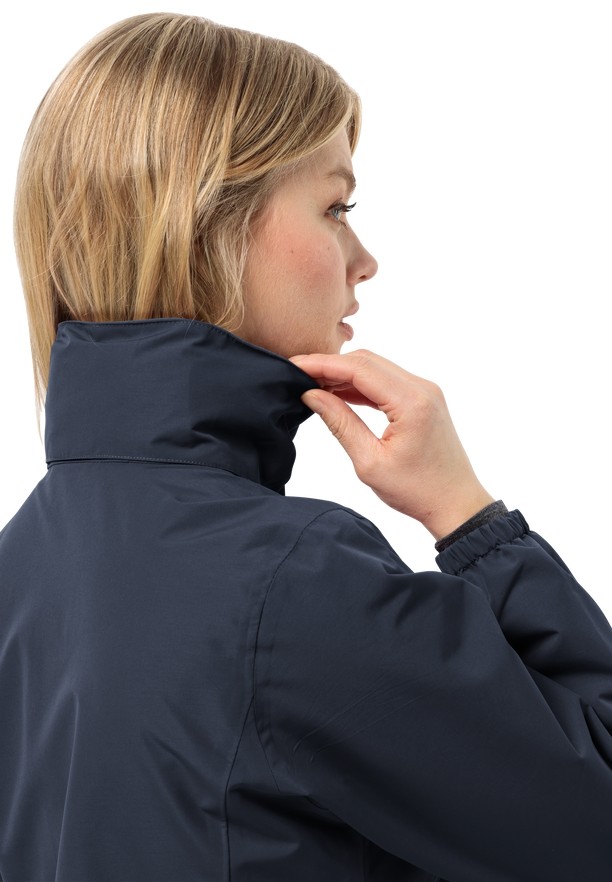 Jack Wolfskin Stormy Point 2l Regenjassen Dames Donkerblauw | 26899743